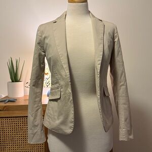 🤍 New York & Company Stretch Blazer - Beige - Size 2